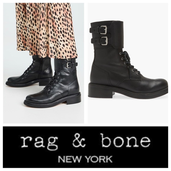 rag & bone Shoes - New Rag & Bone RB Moto Lace-Up Boots